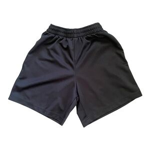 High Five casual black athletic shorts Youth M pull on elastic waist sidestripes
